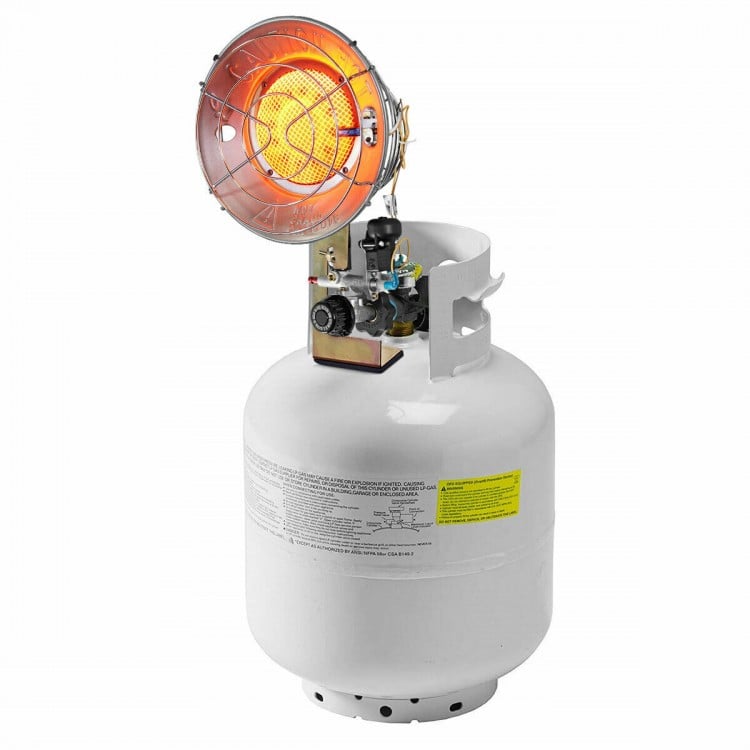 15,000 BTU Portable Single Tank Top Liquid Propane Heater with Shut-off Valve