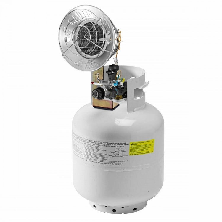 15,000 BTU Portable Single Tank Top Liquid Propane Heater with Shut-off Valve