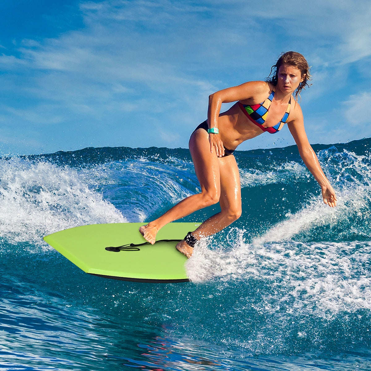 Super Surfing  Lightweight Bodyboard with Leash-MÂ 