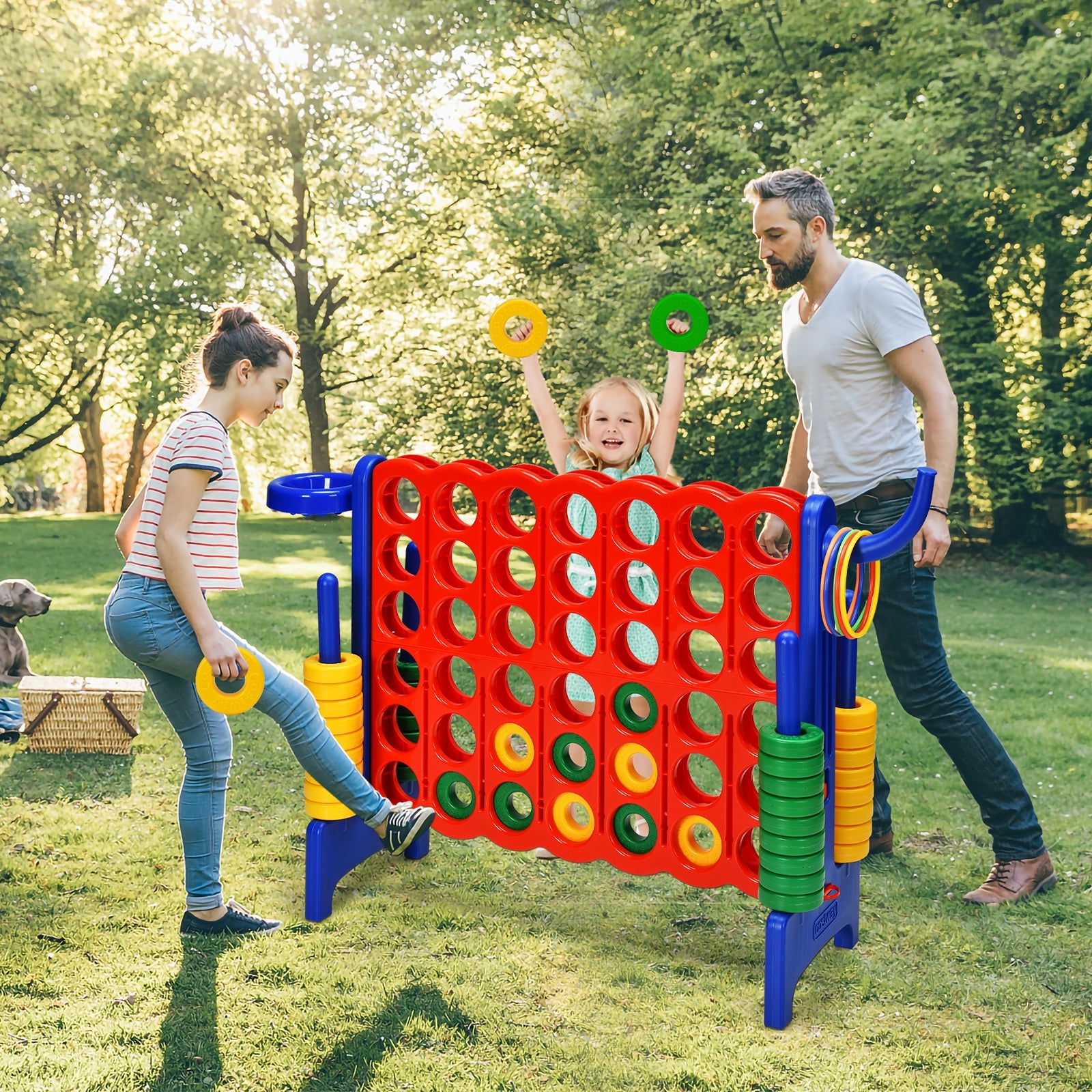 2.5 Feet 4-to-Score Giant Game Set-BlueÂ 