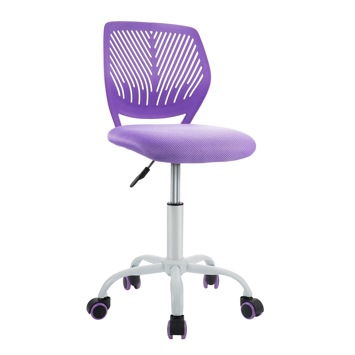 Kids Desk Chair with Adjustable Height and Lumbar Support-Purple