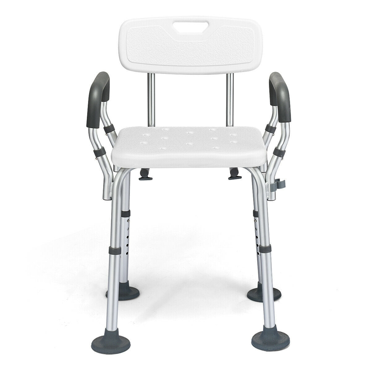 Shower Chair Spa Bathtub with Removable Armrests and Back