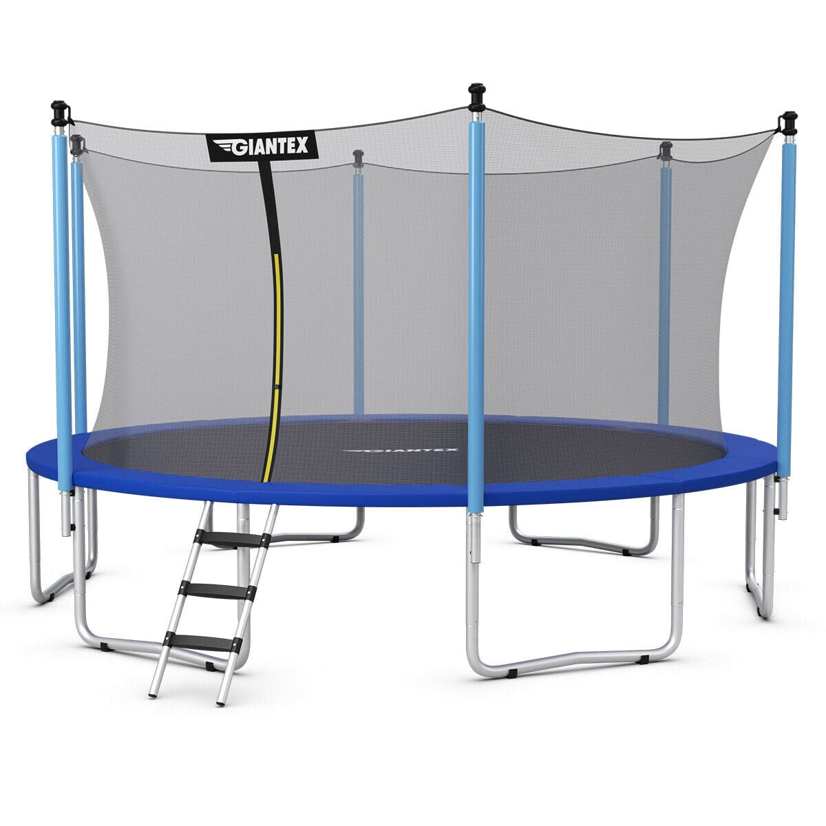 14 ft Trampoline Combo Bounce with Ladder and Enclosure Net