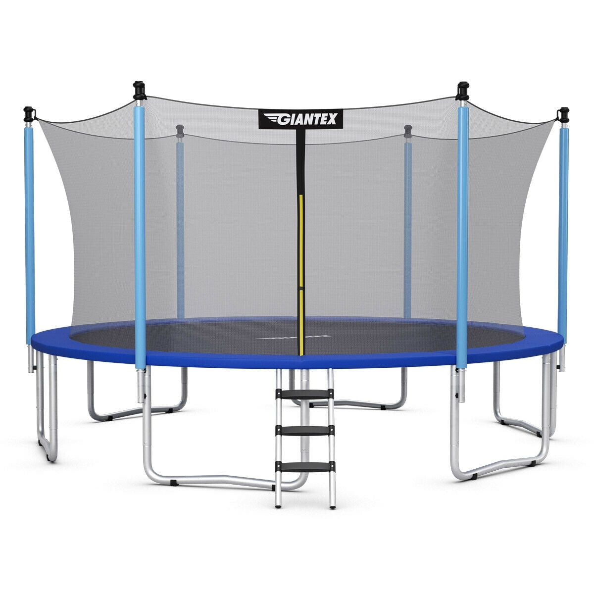 14 ft Trampoline Combo Bounce with Ladder and Enclosure Net