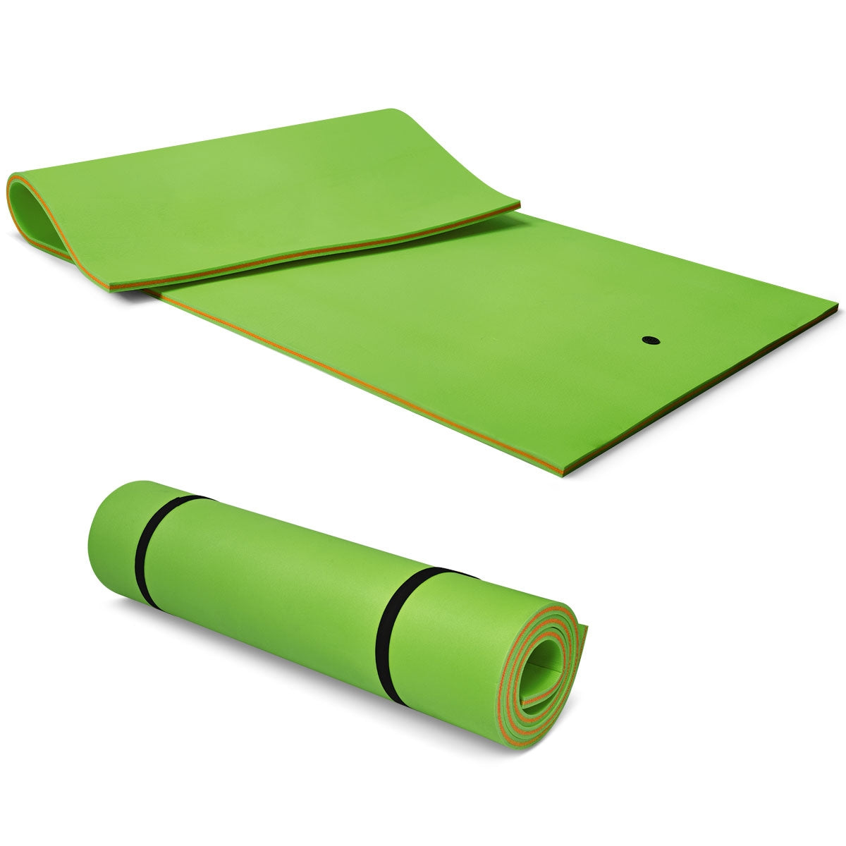 12’ x 6’ 3 Layer Floating Water Pad-Green