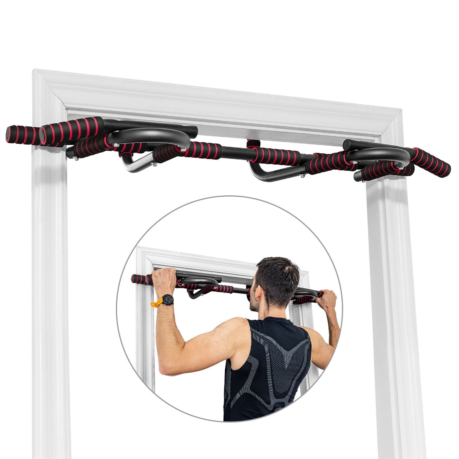 Multi-Purpose Pull Up Bar Doorway Fitness Chin Up Bar