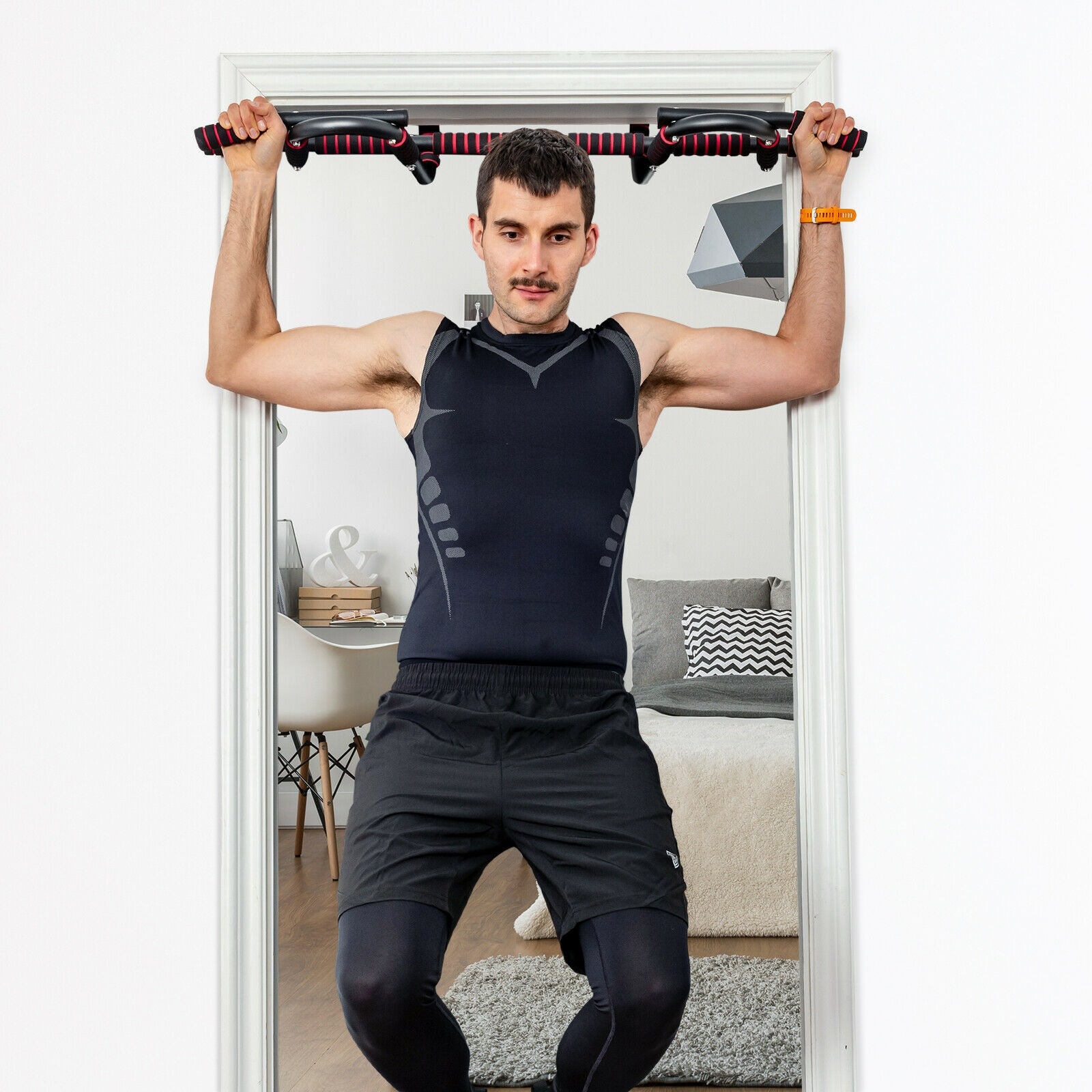 Multi-Purpose Pull Up Bar Doorway Fitness Chin Up Bar