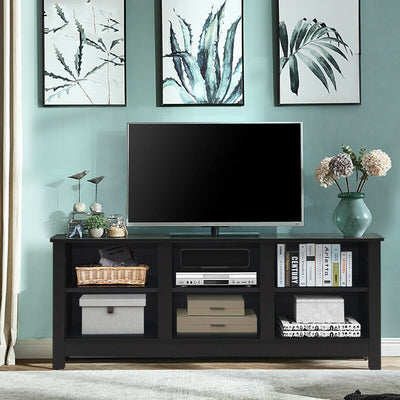 60 Inch  Entertainment TV Stand Cabinet-BlackÂ 