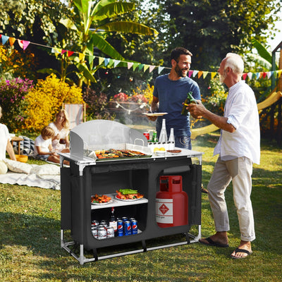 Portable Camp Kitchen and Sink TableÂ 