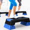 Aerobic Exercise Stepper Trainer with Adjustable Height-Blue