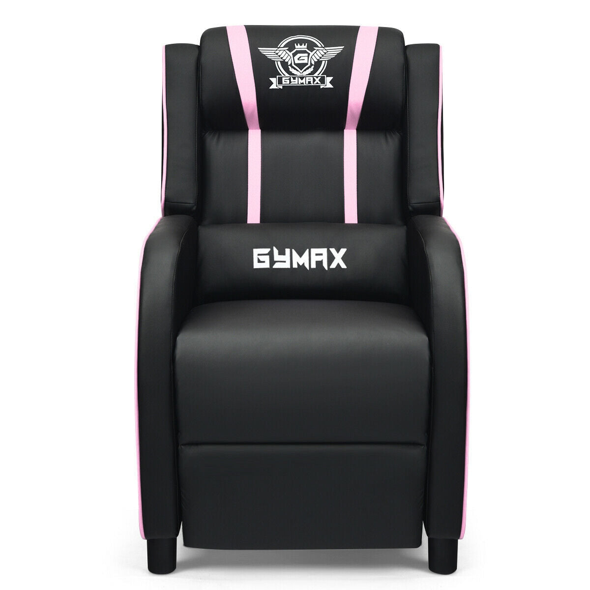 Massage Racing Gaming Single Recliner Chair-PinkÂ 