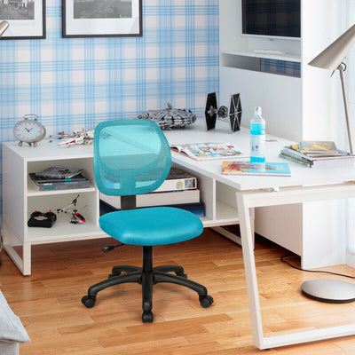Low-back Computer Task Office Desk Chair with Swivel Casters-GreenÂ 