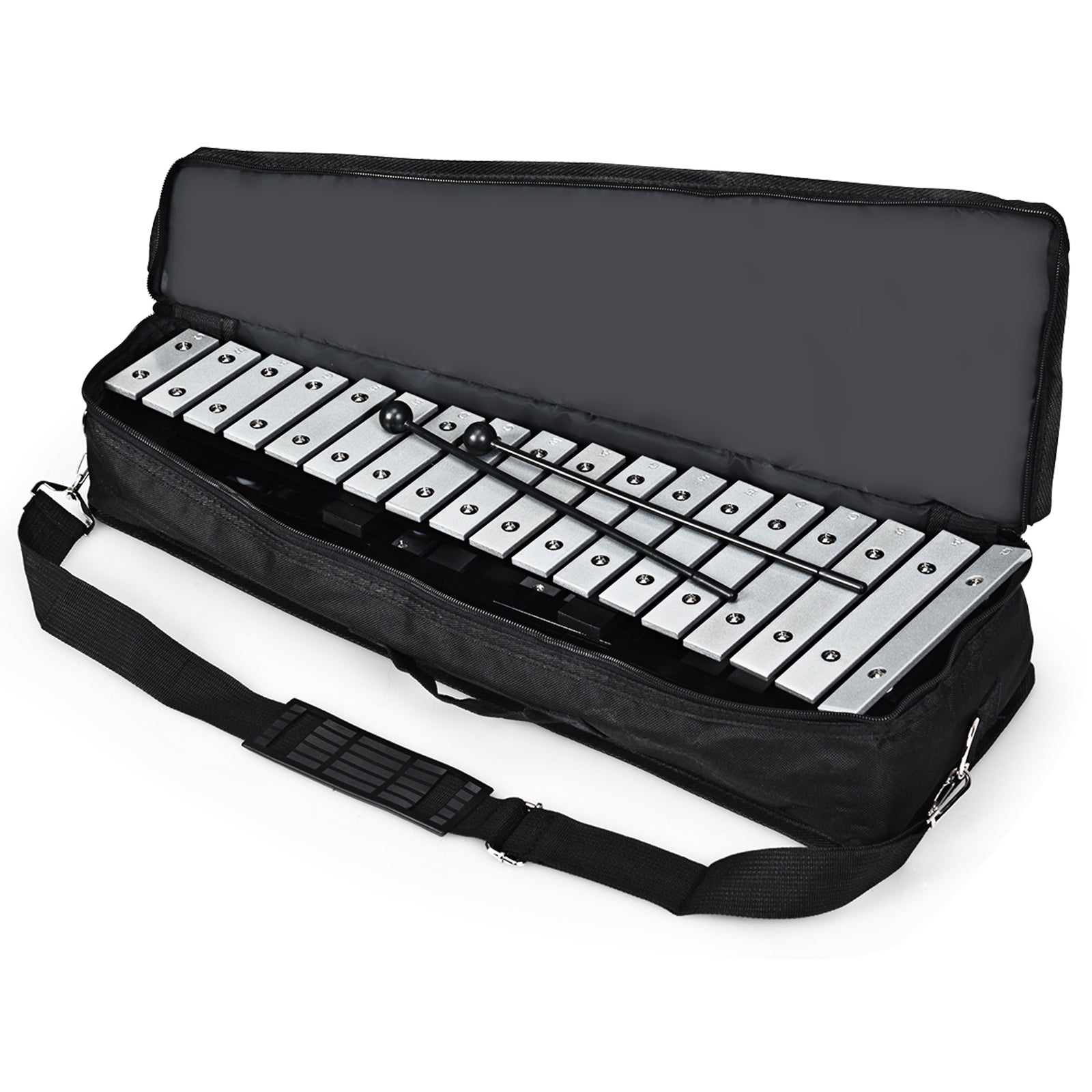 Foldable Aluminum Glockenspiel Xylophone 30 Note with BagÂ 