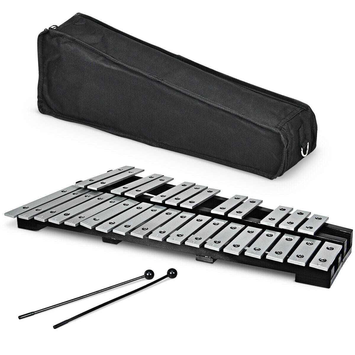 Foldable Aluminum Glockenspiel Xylophone 30 Note with BagÂ 