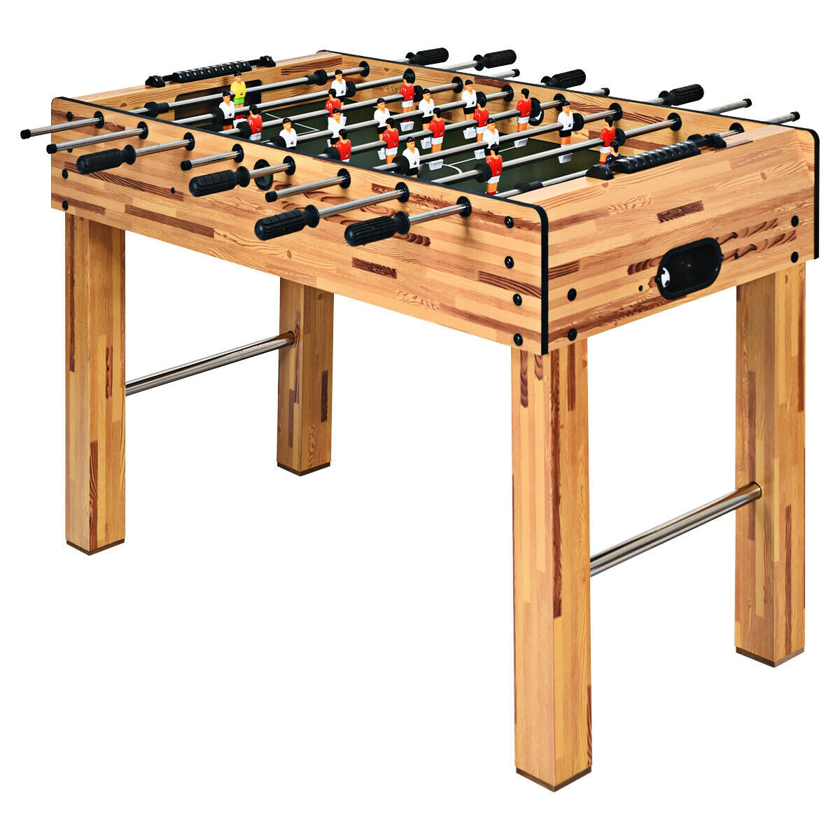 48 Inch Foosball Table Indoor Soccer Game-BeigeÂ 