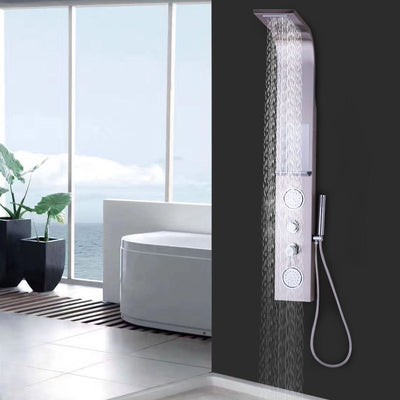 57 Inch Stainless Steel Massage Jets Hand Shower Shower PanelÂ 
