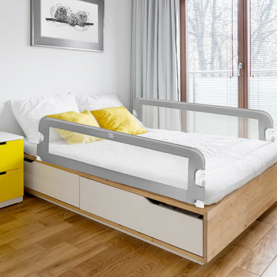 59-Inch Extra Long Bed Rail Guard-GrayÂ 