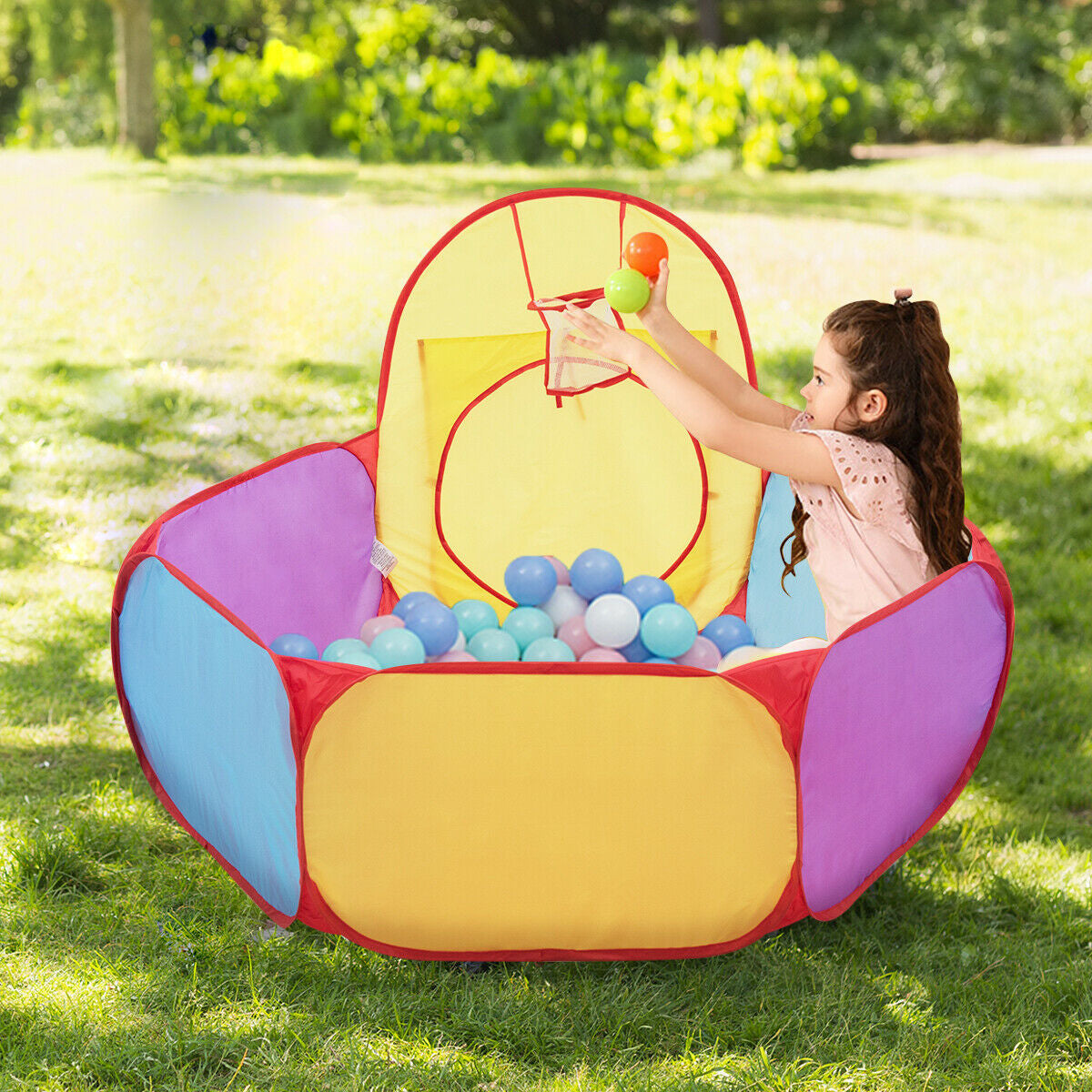 7 Pieces Kids Ball Pit Pop Up Play Tents