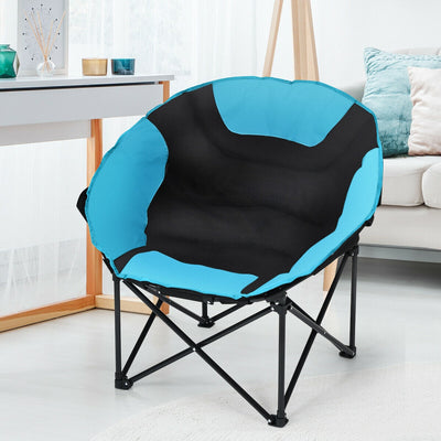 Moon Saucer Steel Camping Chair Folding Padded SeatÂ 