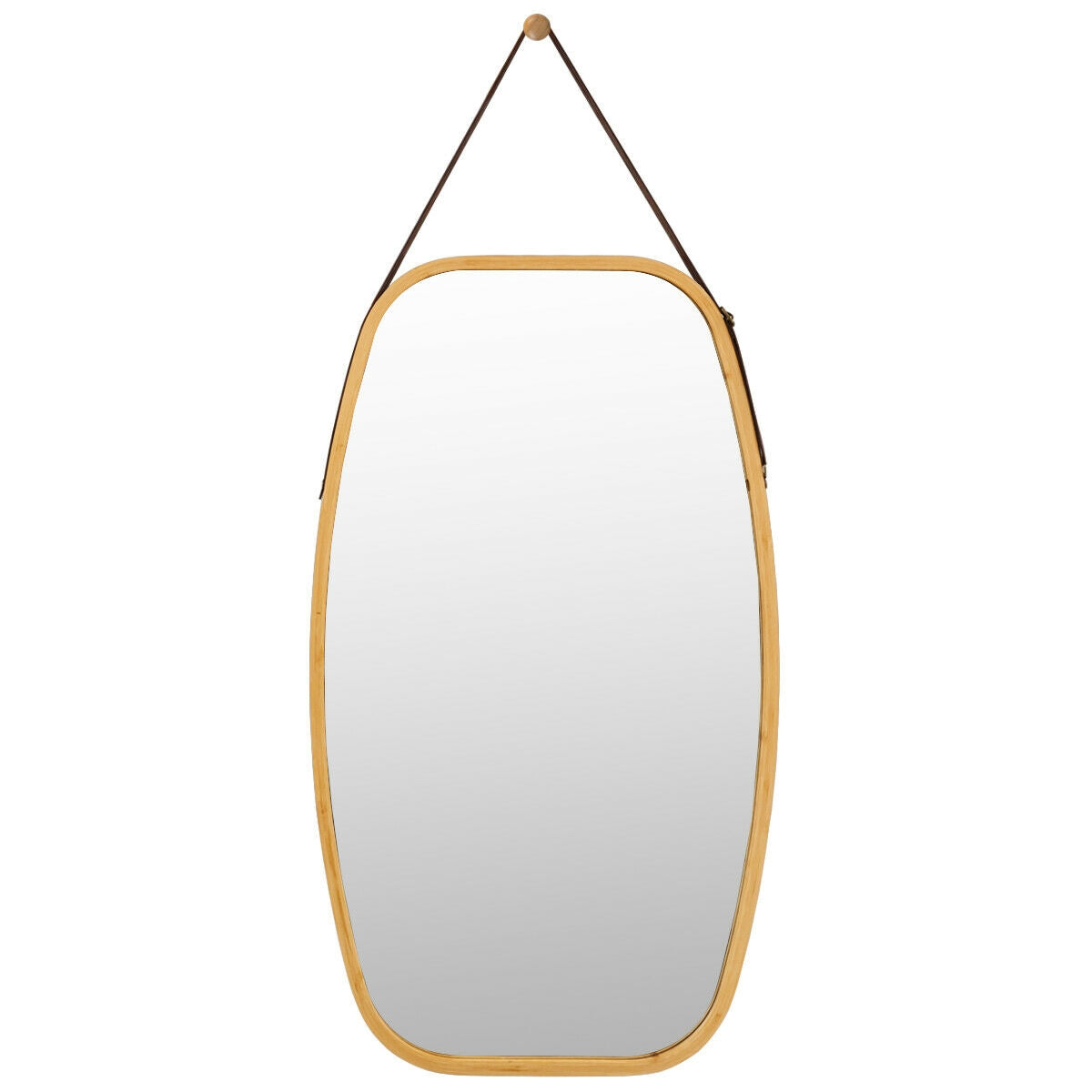 30 Inch Modern Rectangle Wall Hanging Framed Mirror