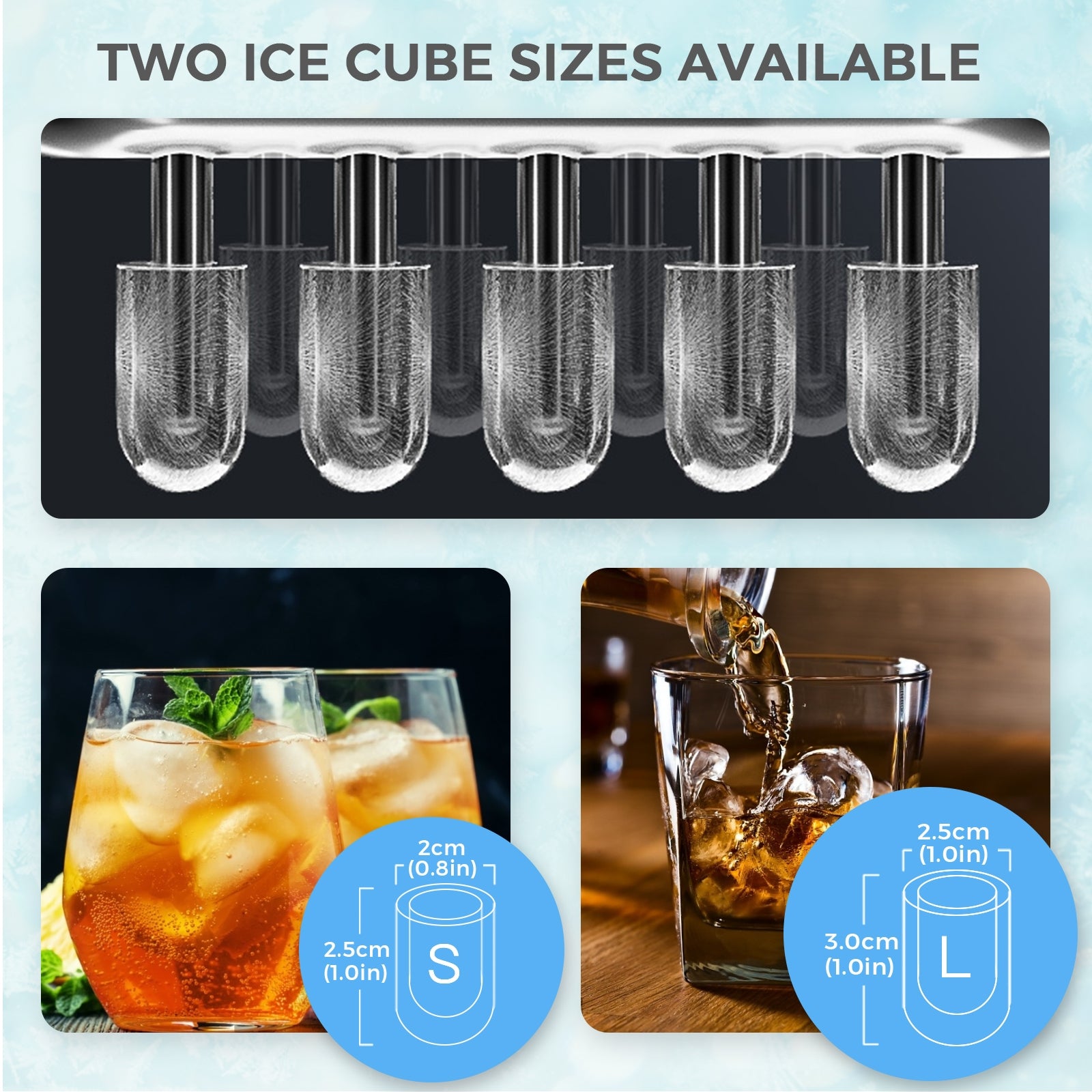 26Lbs/24H Portable Ice Maker Machine Countertop