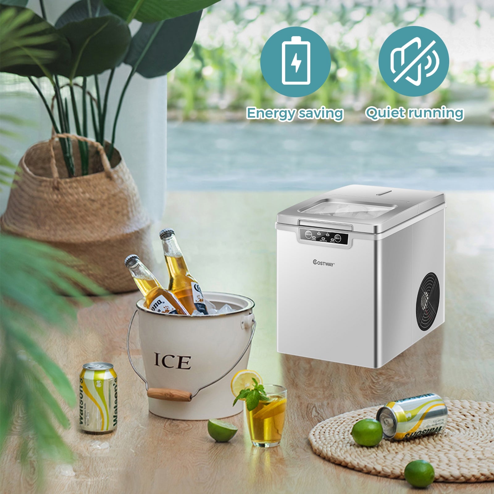 26Lbs/24H Portable Ice Maker Machine Countertop