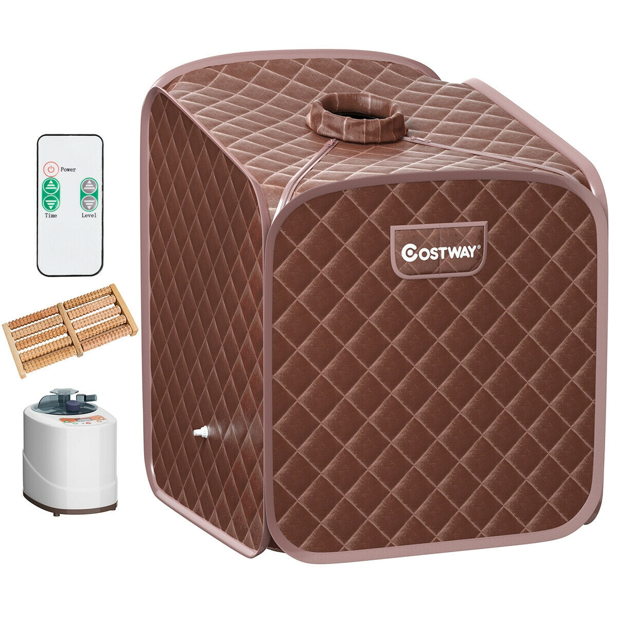 2L Portable Folding Steam Sauna Spa-CoffeeÂ 