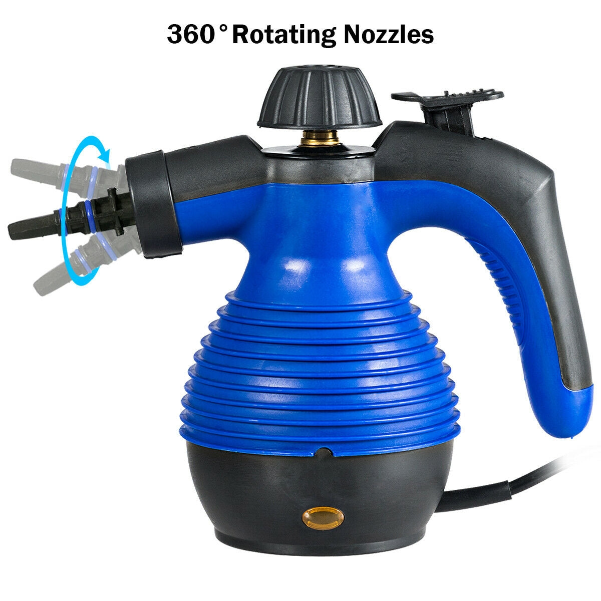 1050W Multi-Purpose Handheld Pressurized Steam Cleaner-Blue