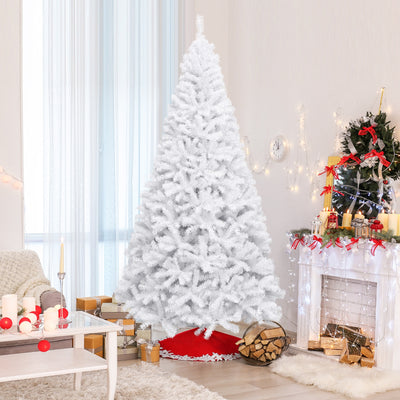 6 Feet / 7.5 Feet / 9 Feet Hinged Artificial Christmas Tree with Metal Stand-9 FeetÂ 