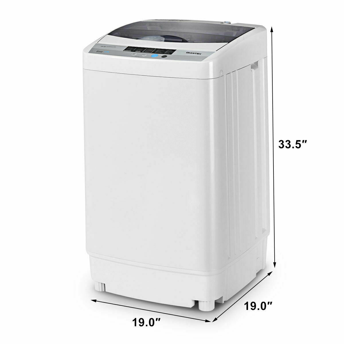 9.92 lbs Full-automatic Washing Machine with 10 Wash Programs