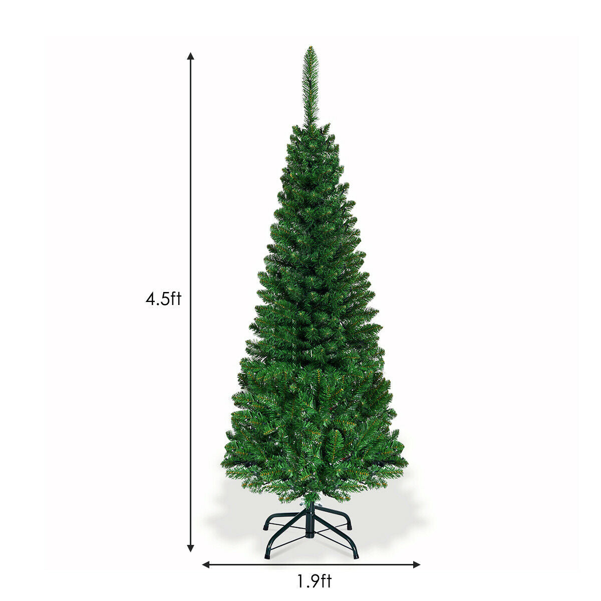 Artificial National Foot Kingswood Fir Pencil Christmas Tree-4.5ftÂ 