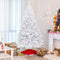 6 Feet / 7.5 Feet / 9 Feet Hinged Artificial Christmas Tree with Metal Stand-7.5 Feet