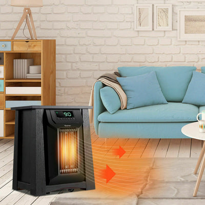 1500W 12H Timer Caster Portable Electric Space HeaterÂ 