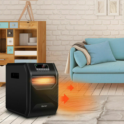 12 H Timer LED Remote Control Portable Electric Space HeaterÂ 