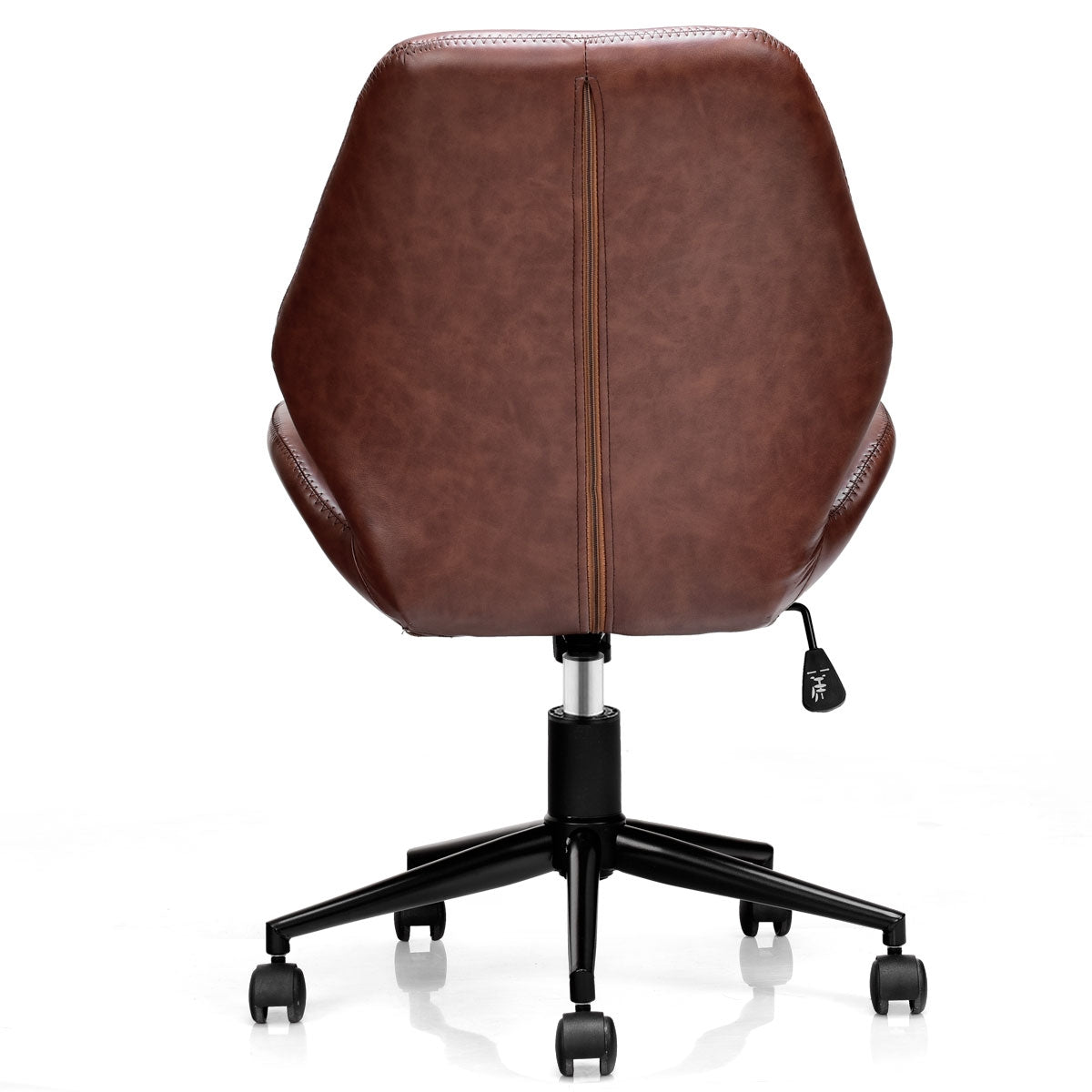 Office Home Leisure Mid-back PU Upholstered Rolling Chair