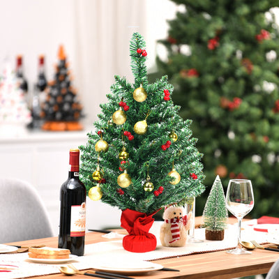 2 Feet Artificial Battery Operated Christmas Tree with LED LightsÂ 