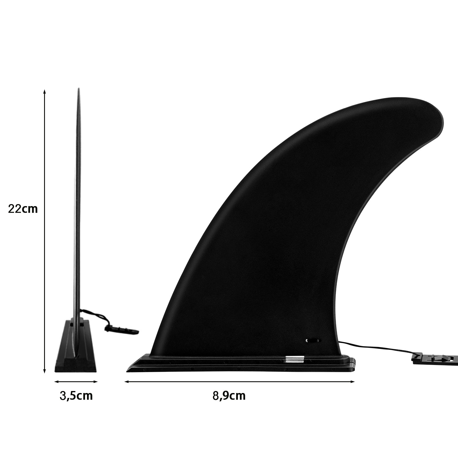 9 Inch Surf and SUP Detachable Center Single Fin for LongboardÂ 