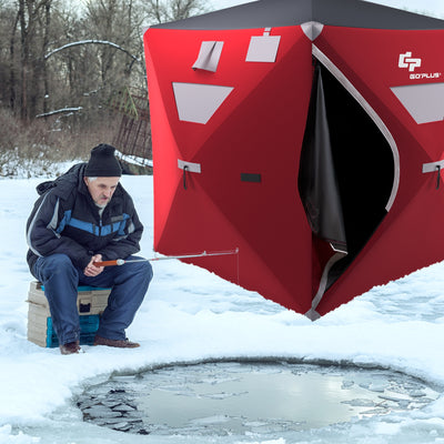 2-person Portable Pop-up Ice Shelter Fishing Tent with BagÂ 