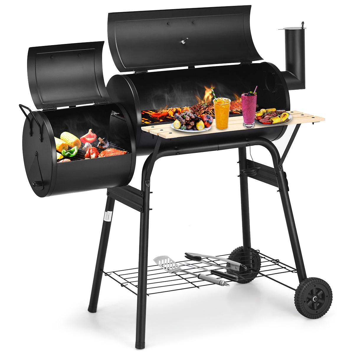 Outdoor BBQ Grill Barbecue Pit Patio CookerÂ 