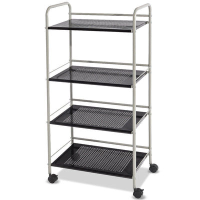 4 Tiers Rolling Cart Storage Display Rack-19.5 InchÂ 