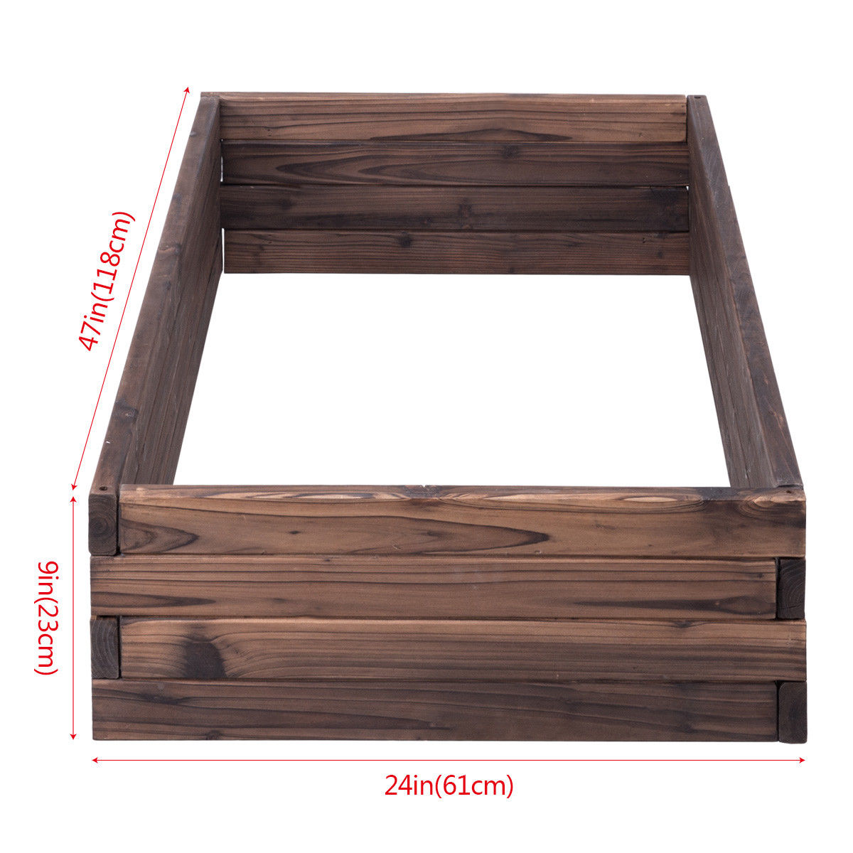 Elevated Wooden Garden Planter Box Bed Kit