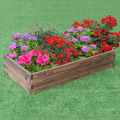 Elevated Wooden Garden Planter Box Bed KitÂ 