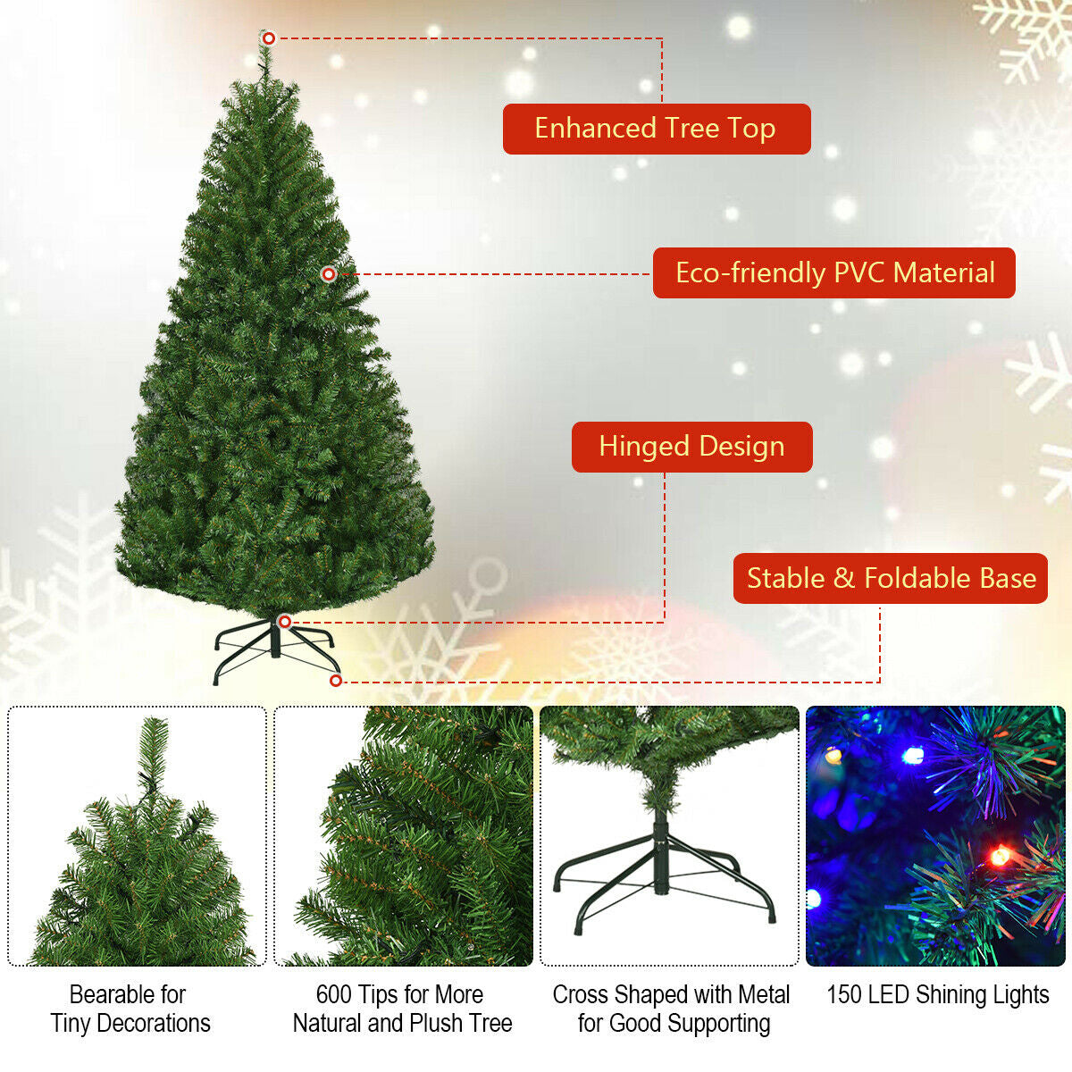 Artificial Premium Hinged Christmas Tree-5 ft