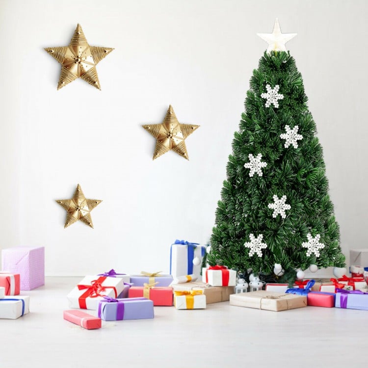 5 Feet LED Optic Artificial Christmas Tree with Snowflakes