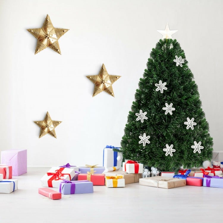 3 Feet LED Optic Artificial Christmas Tree with Snowflakes