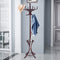 Wood Standing Hat Coat Rack w/ Umbrella Stand-Brown