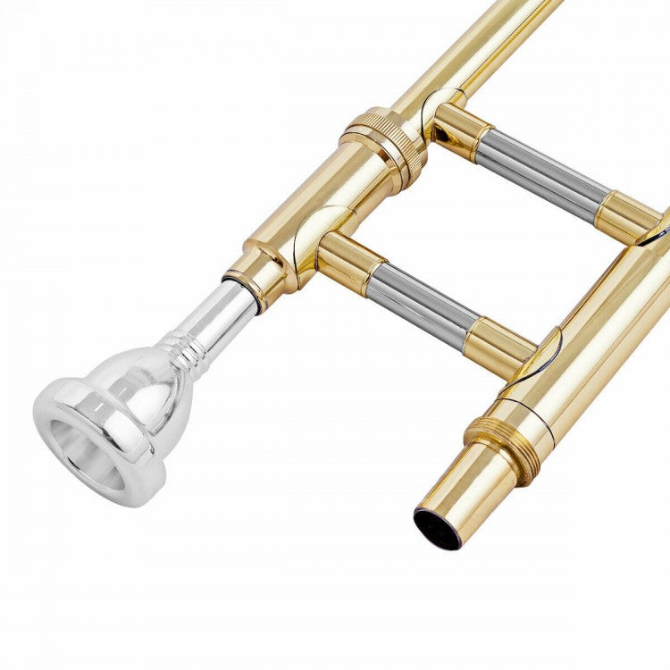 B♭ Tenor Slide Trombone for Beginners with Case, 7C Mouthpiece & Accessories