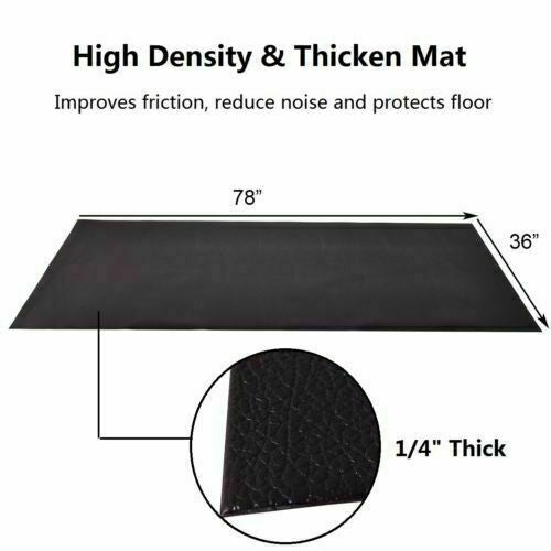 47/59/78 Inch Long Thicken Equipment Mat for Home and Gym Use-78 x 36 x 0.25 inches