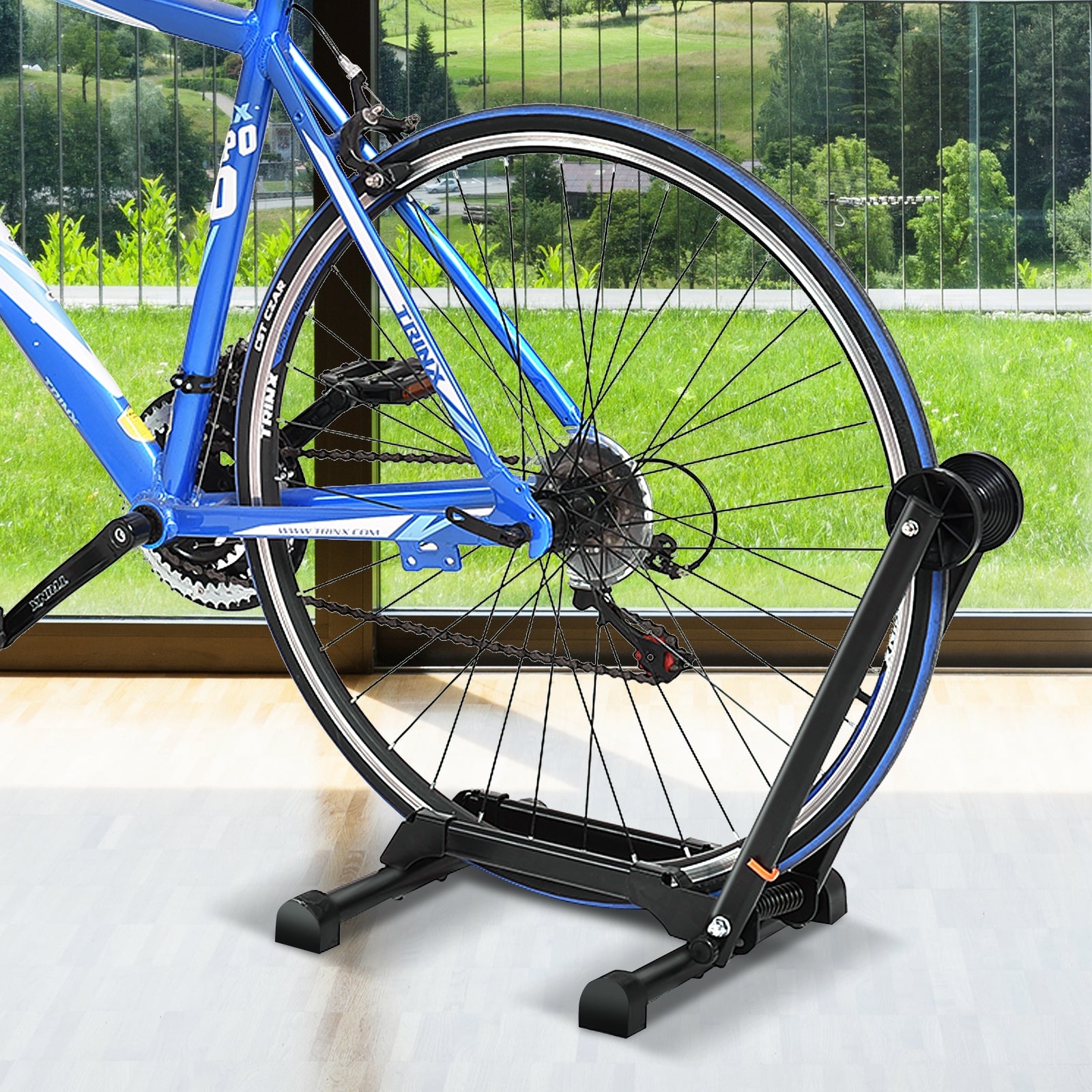 Bicycle Bike Floor Parking Storage Stand Display RackÂ 