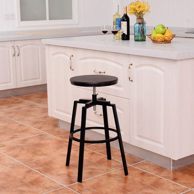 Set of 2 Adjustable Vintage Bar StoolÂ 